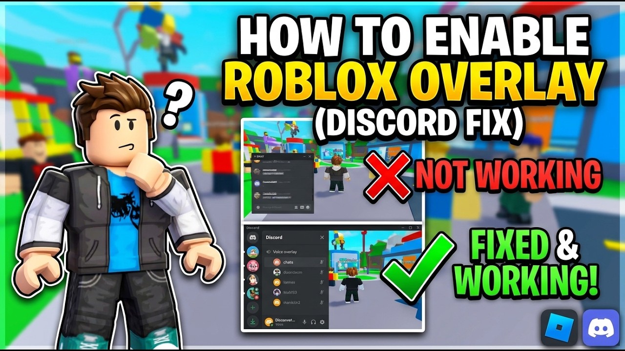 Как включить оверлей в Roblox (решение проблемы с неработающим оверлеем Discord) Оверлей экрана R...