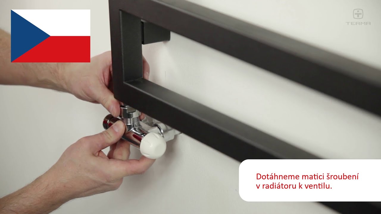 Instalace Integrovaných ventilů do radiátoru (ventil s ponornou trubicí a ventil s roztečí 50 mm)