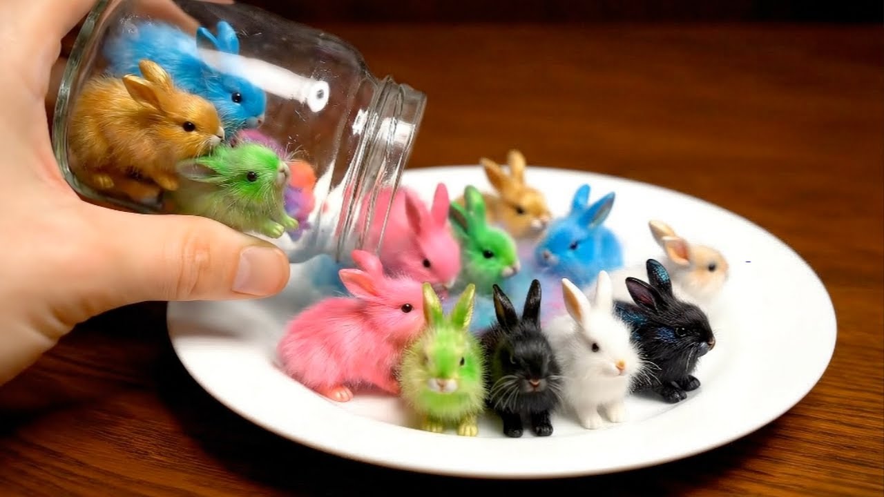 Colorful Cute Animals in a Jar | ASMR Fantasy Compilation
