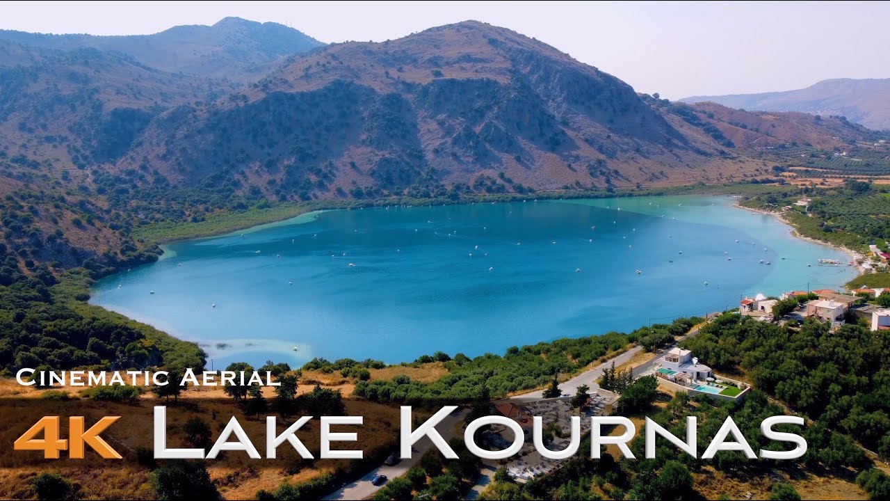 LAKE KOURNAS 🇬🇷 Drone 4K λίμνη κουρνά | Κρήτη Crete