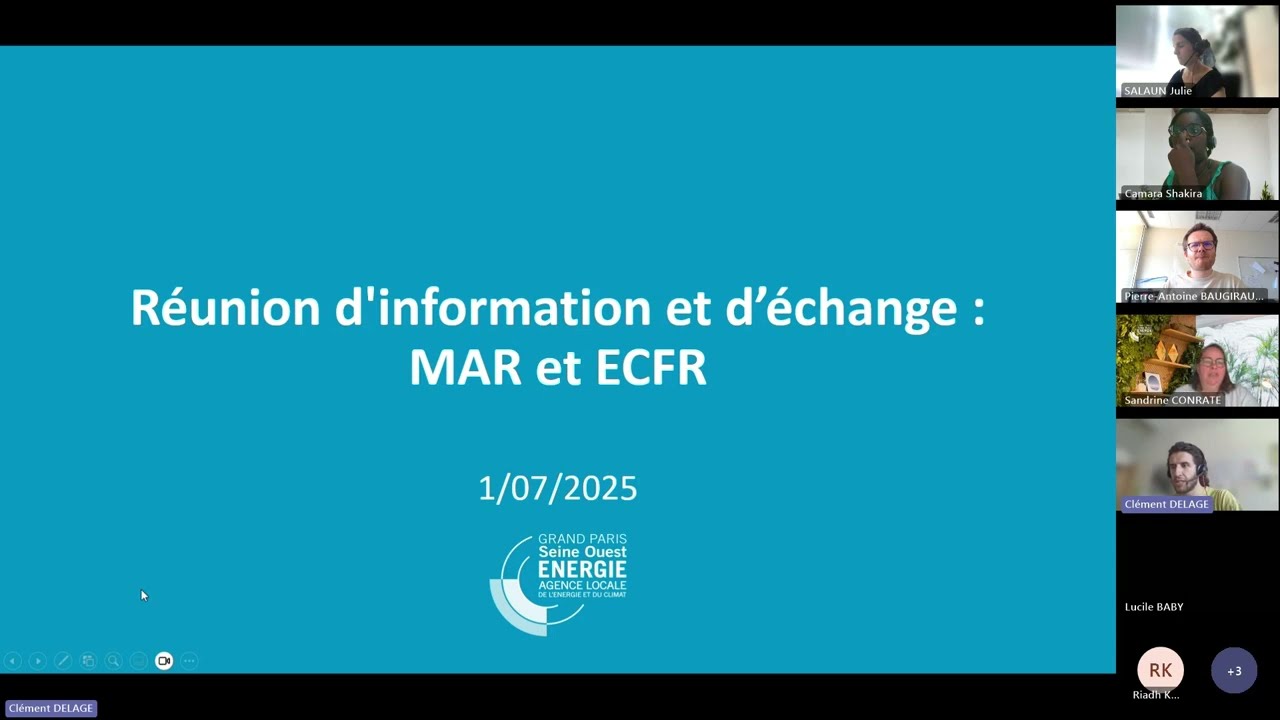 Réunion d’information et d’échange - MAR et Espace Conseil France Rénov’ de GPSO