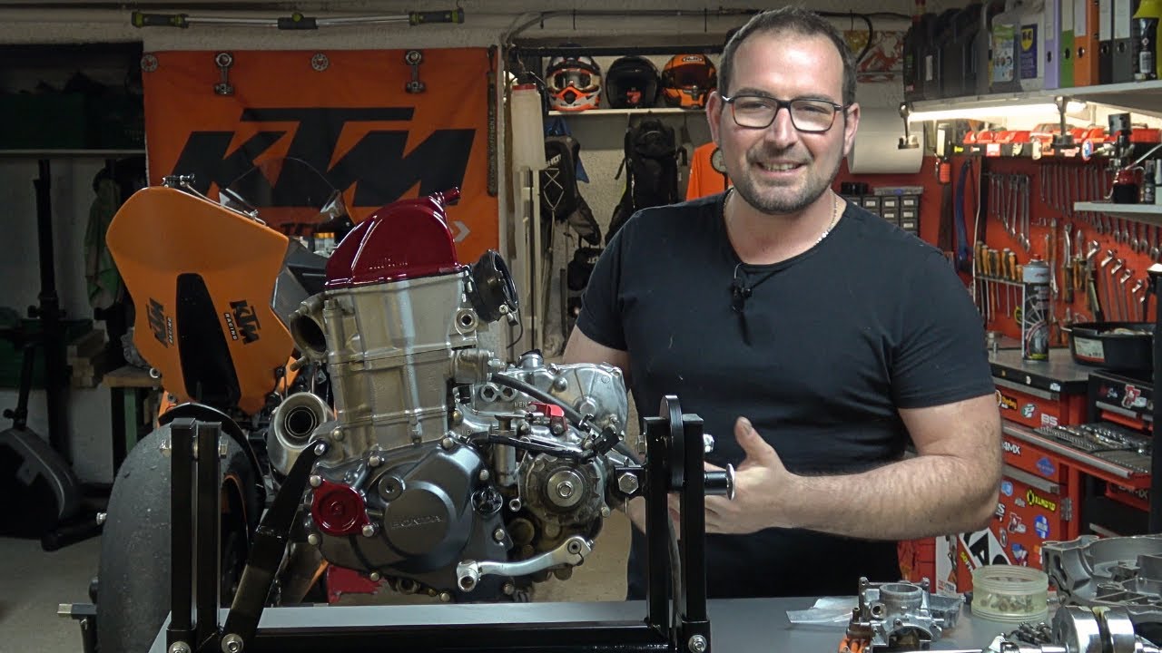 Les roulements de vilo n'aiment pas le cross bitume ! Rebuild moteur Honda 450 CRF.