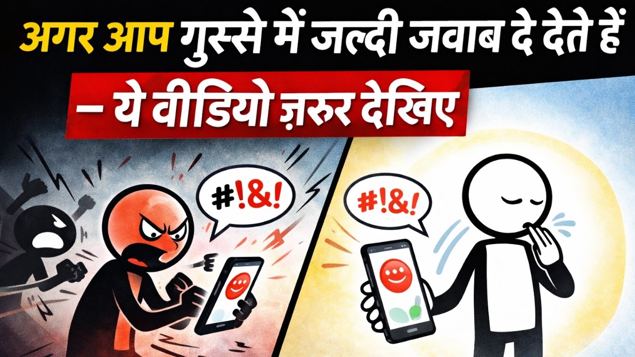 अगर आप गुस्से में जल्दी जवाब दे देते हैं — ये वीडियो ज़रूर देखिए