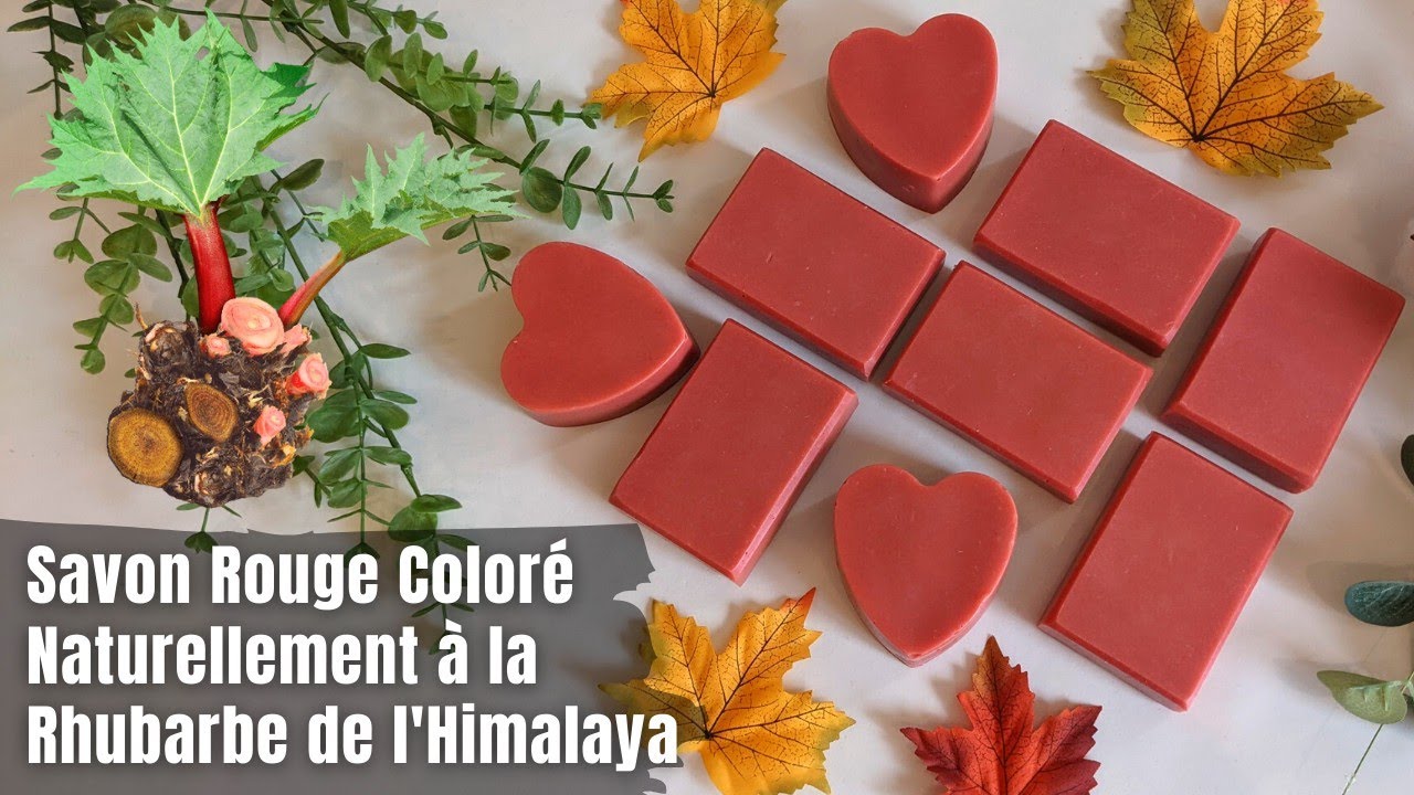 Savon Rouge Coloré à la Rhubarbe de l'Himalaya + Annonce Importante ✨