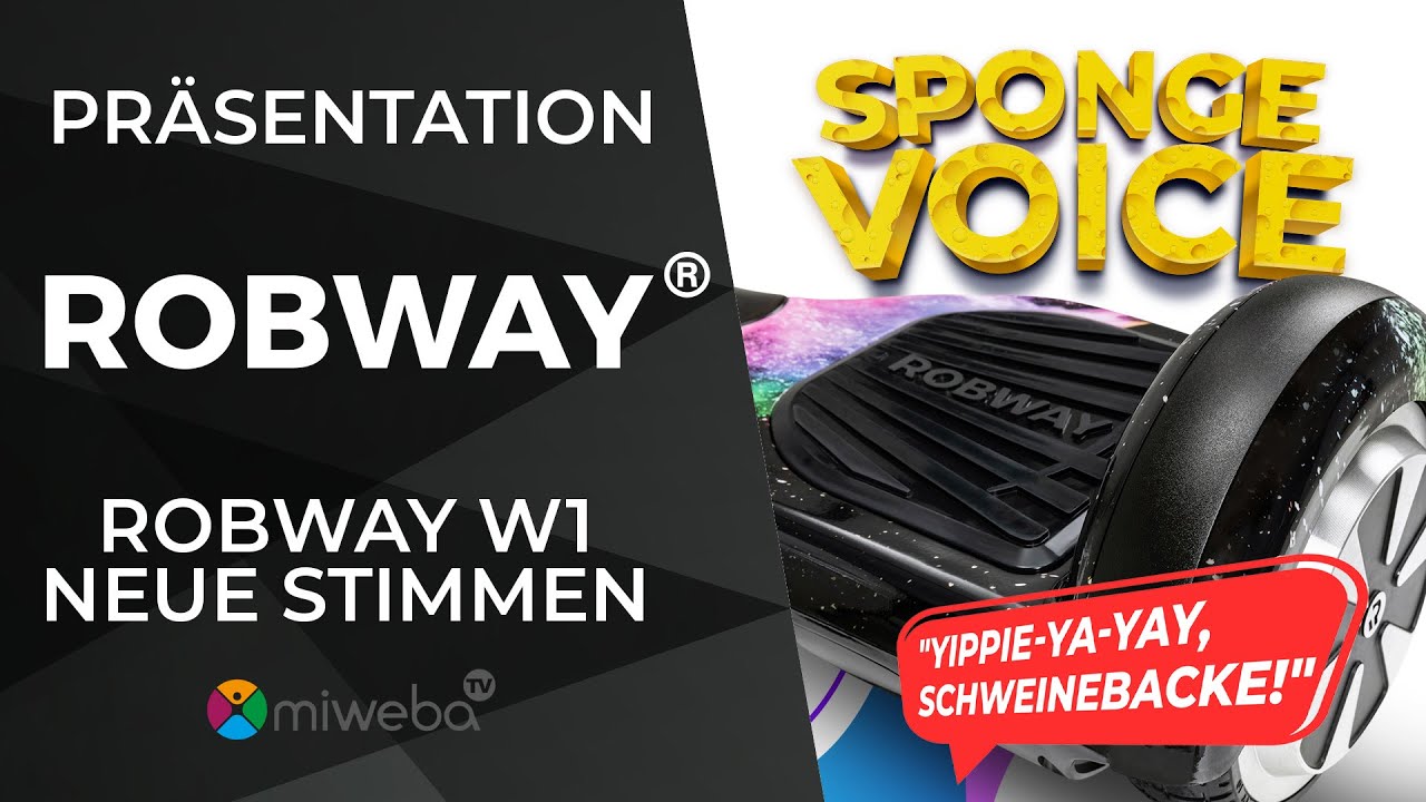 Präsentation - Original Hoverboard Robway W1 - Neue Stimmen❗- SpongeBob & Bruce Willis ❗❗