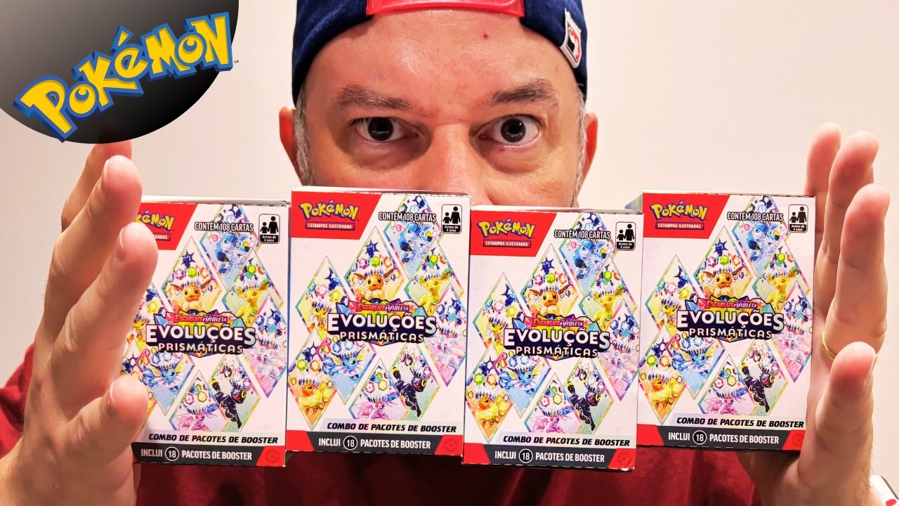 🔥Abrindo 4 NOVAS MINI BOOSTER BOX de EVOLUÇÕES PRISMATICAS