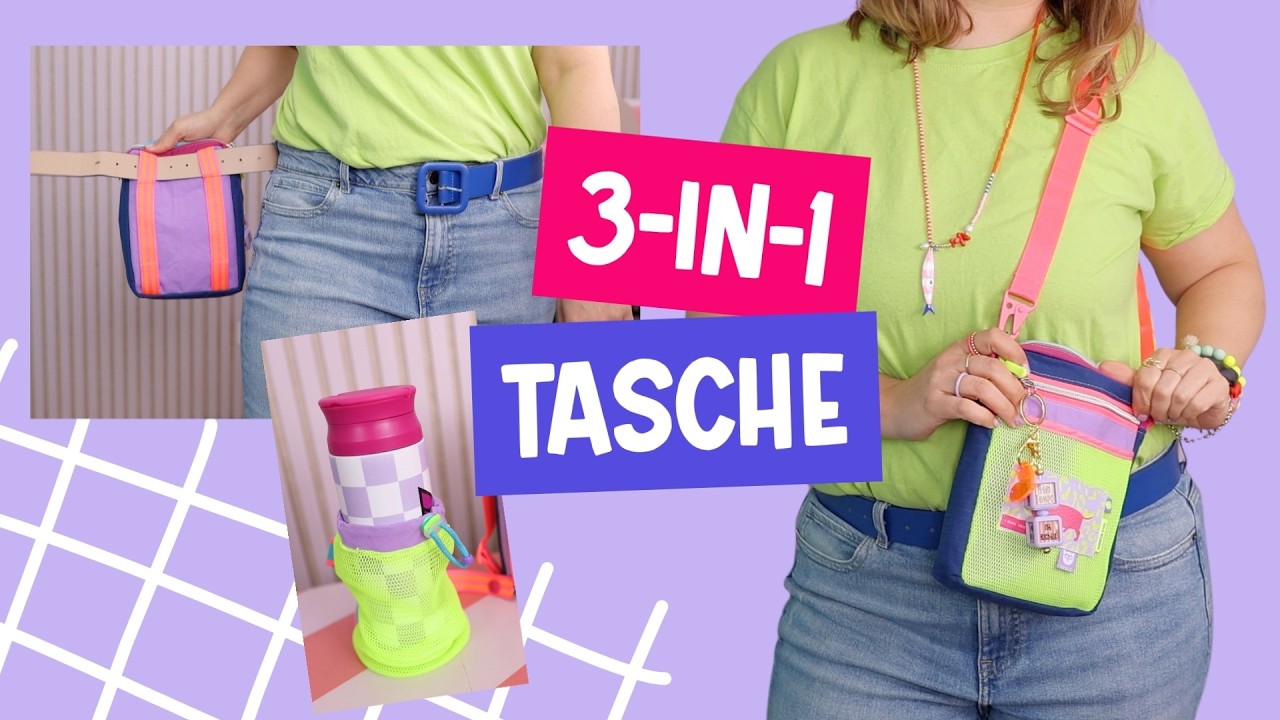 Endlich die perfekte kleine Tasche n&auml;hen! ✂️ Pocket Polly Tutorial