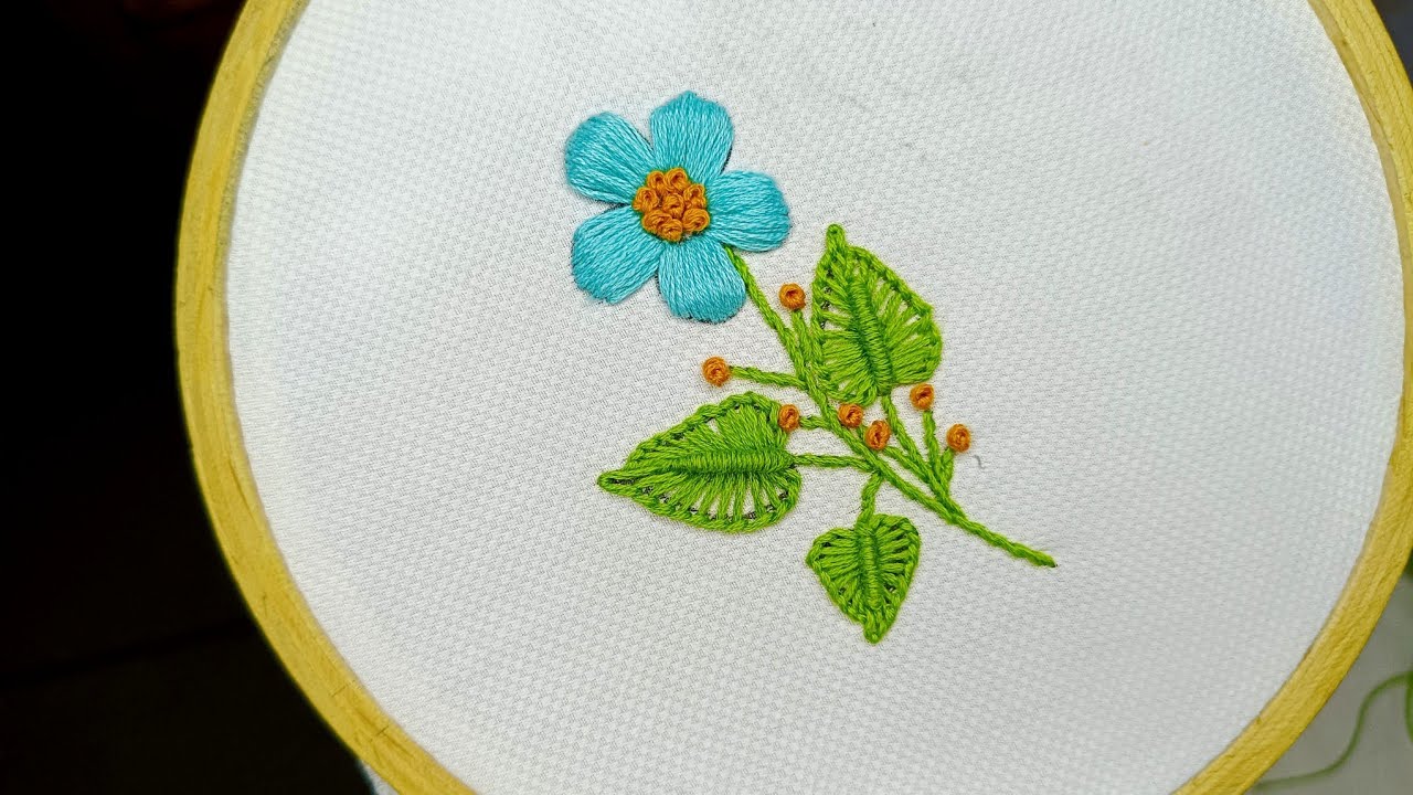 Fabulous... Amazing hand embroidery flower work|| Gorgeous flower made by hand embroidery.