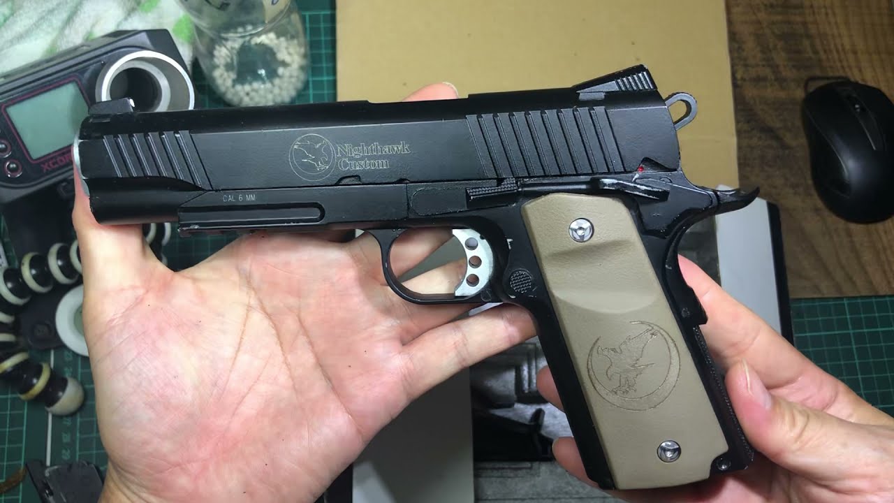 Nighthawk Custom RECON Railed 1911 by RWL ( Airsoft ) CO2 Pistol