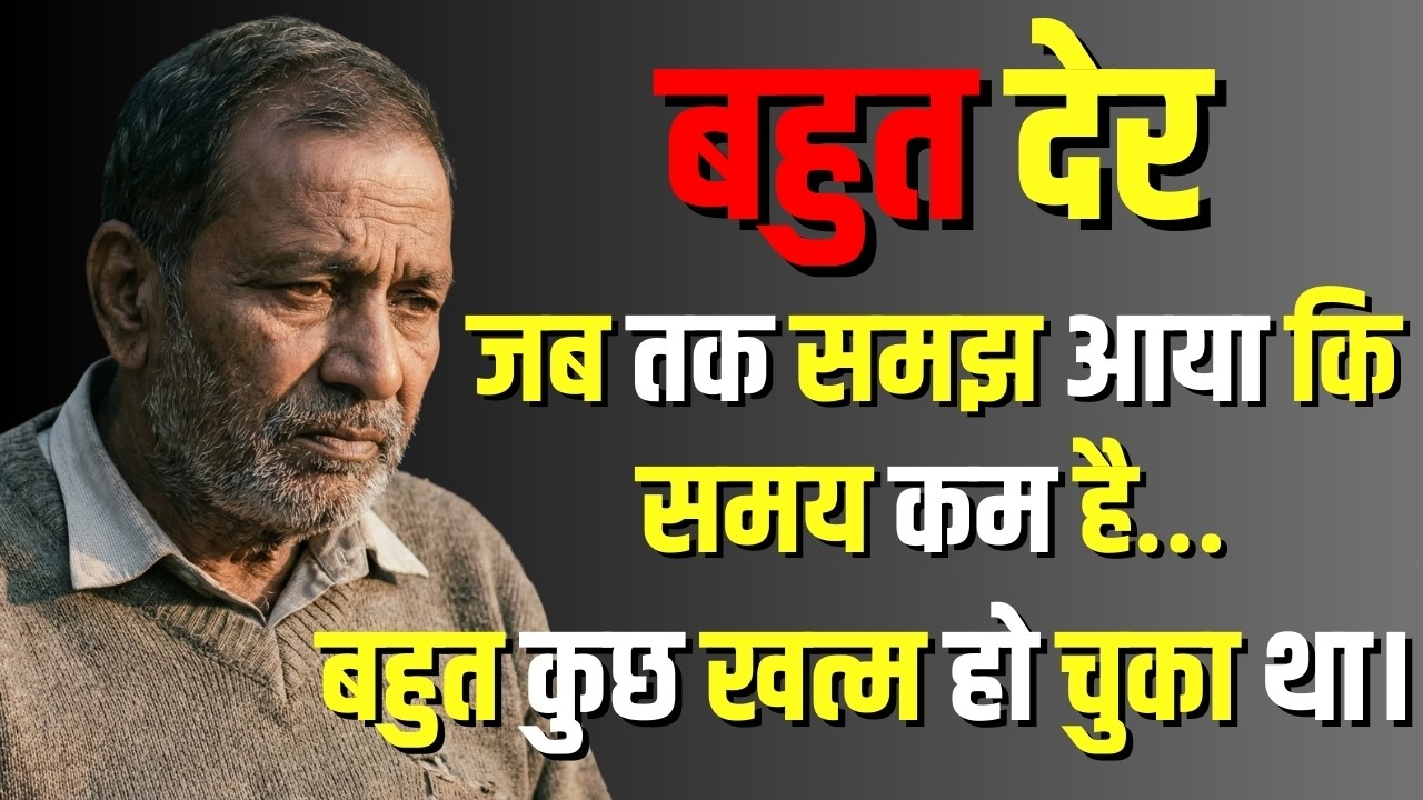 हमने देर से समझा कि समय कम था