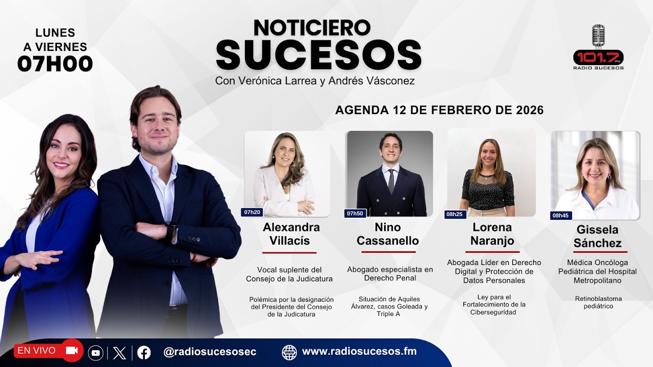 ​​​​​Noticiero Sucesos - 12 de febrero de 2026