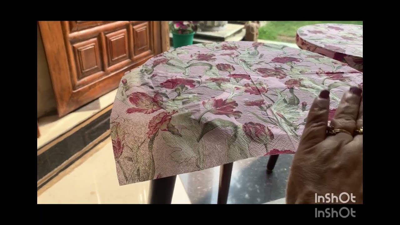 Decoupage Art on Tables! #interiordesigner   #decoupage #table #wood #furniture #furnituredesign 