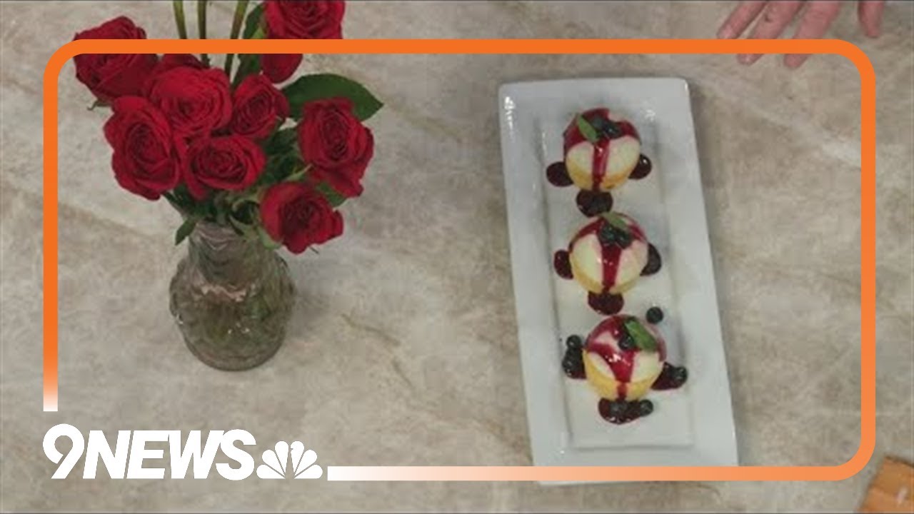 Making homemade pastries for Valentine's Day