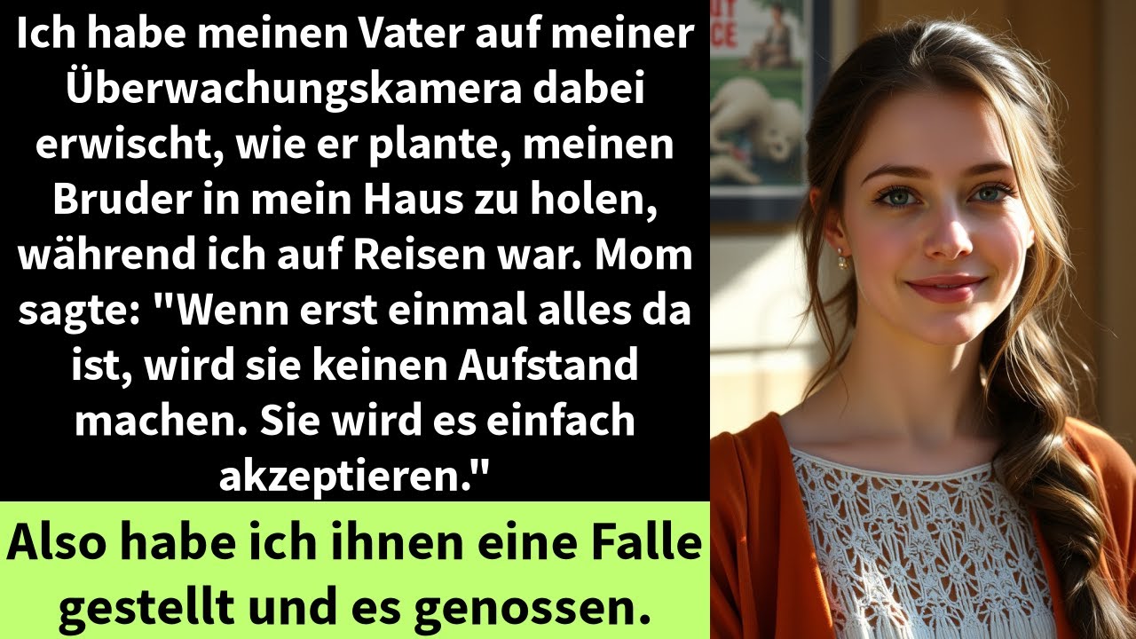 Ich habe meinen Vater auf meiner Überwachungskamera dabei erwischt, wie er plante,