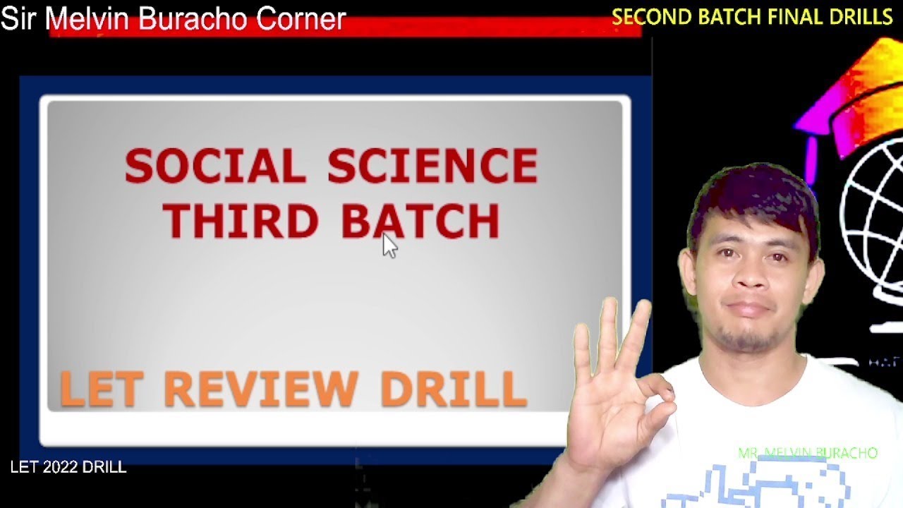 GENERAL EDUCATION SOCIAL SCIENCE| THIRD BATCH DRILLS