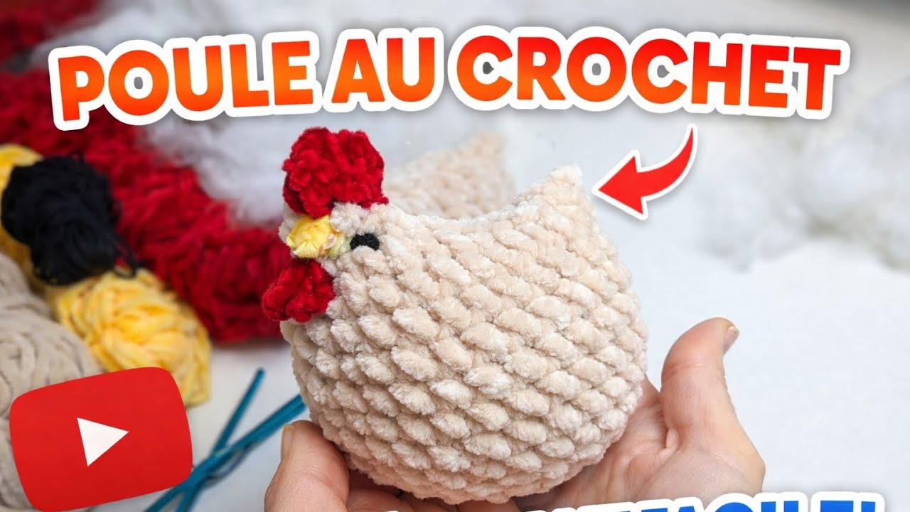 Comment Faire une Poule au Crochet 🧶 | Tuto Facile Débutant Pas à Pas
