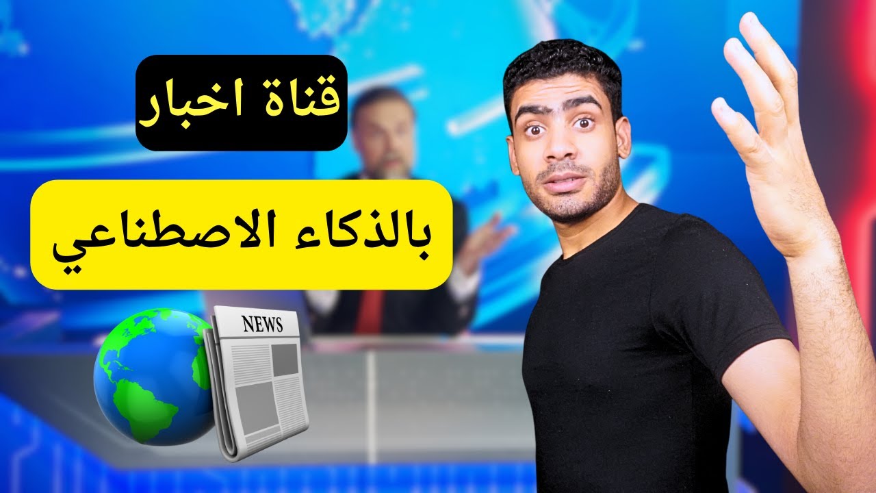 عملت  قناة اخبارية احترافية بالذكاء الاصطناعي 🔥 بدون الظهور بالوجه