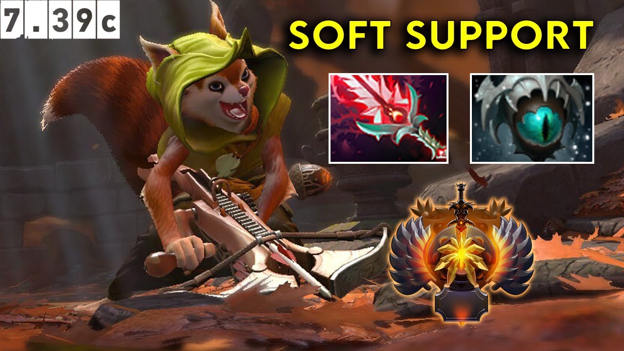 Hoodwink Immortal Soft Support - Dota 2 Patch 7.39c Pro Pub Gameplay #2