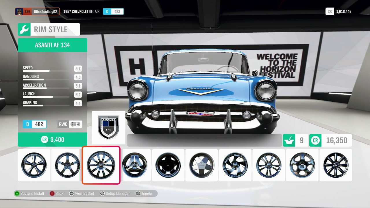 1957 Chevrolet   Forza Horizon 4  Cruise Build and Tune.