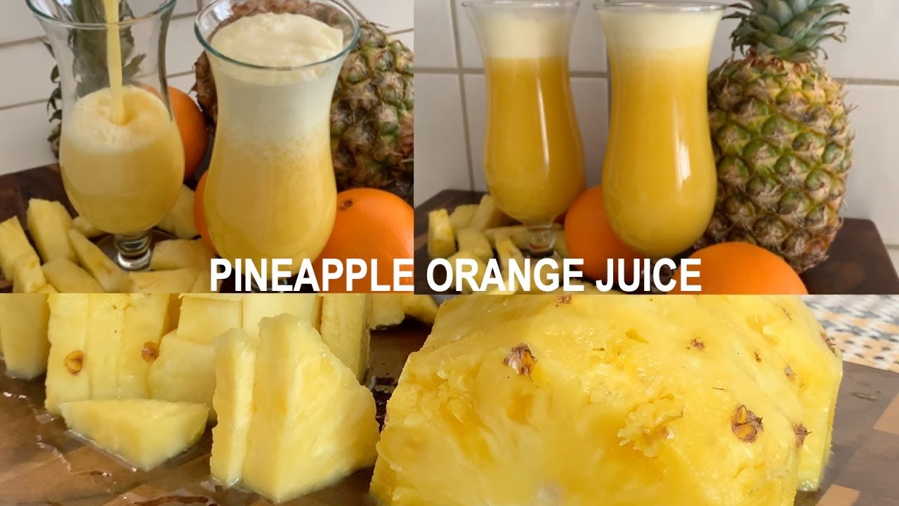 Fresh Pineapple Orange Juice ~ How to make Pineapple Orange Juice Iftar special by Shreen's Kitchen