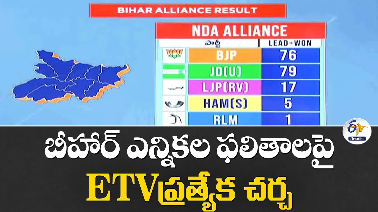 Bihar Election Results | ETV Exclusive Discussion | బీహార్ ఎన్నికల ఫలితాలపై ETV ప్రత్యేక చర్చ