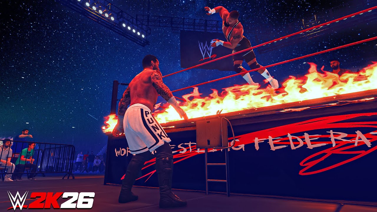 WWE 2K26: New Inferno Match – Gameplay Cinematics Concept!