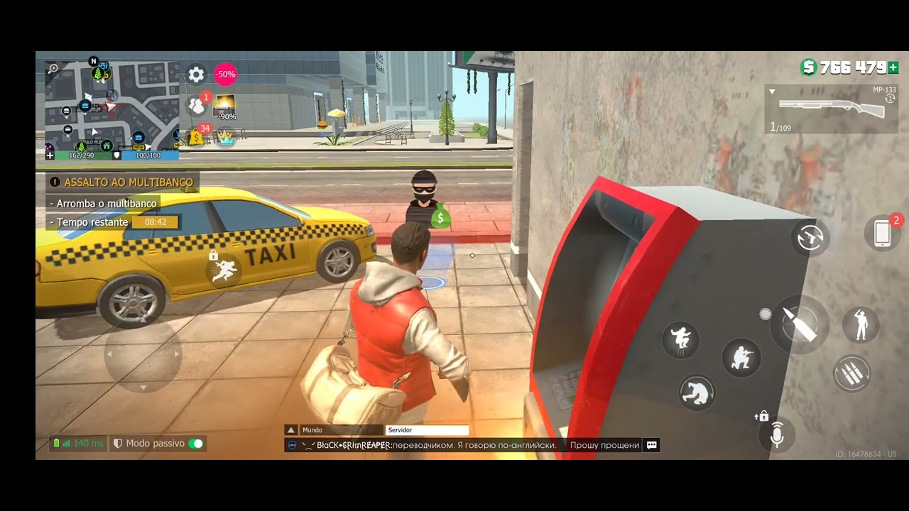 Fazendo uma zueira no grand criminal online 