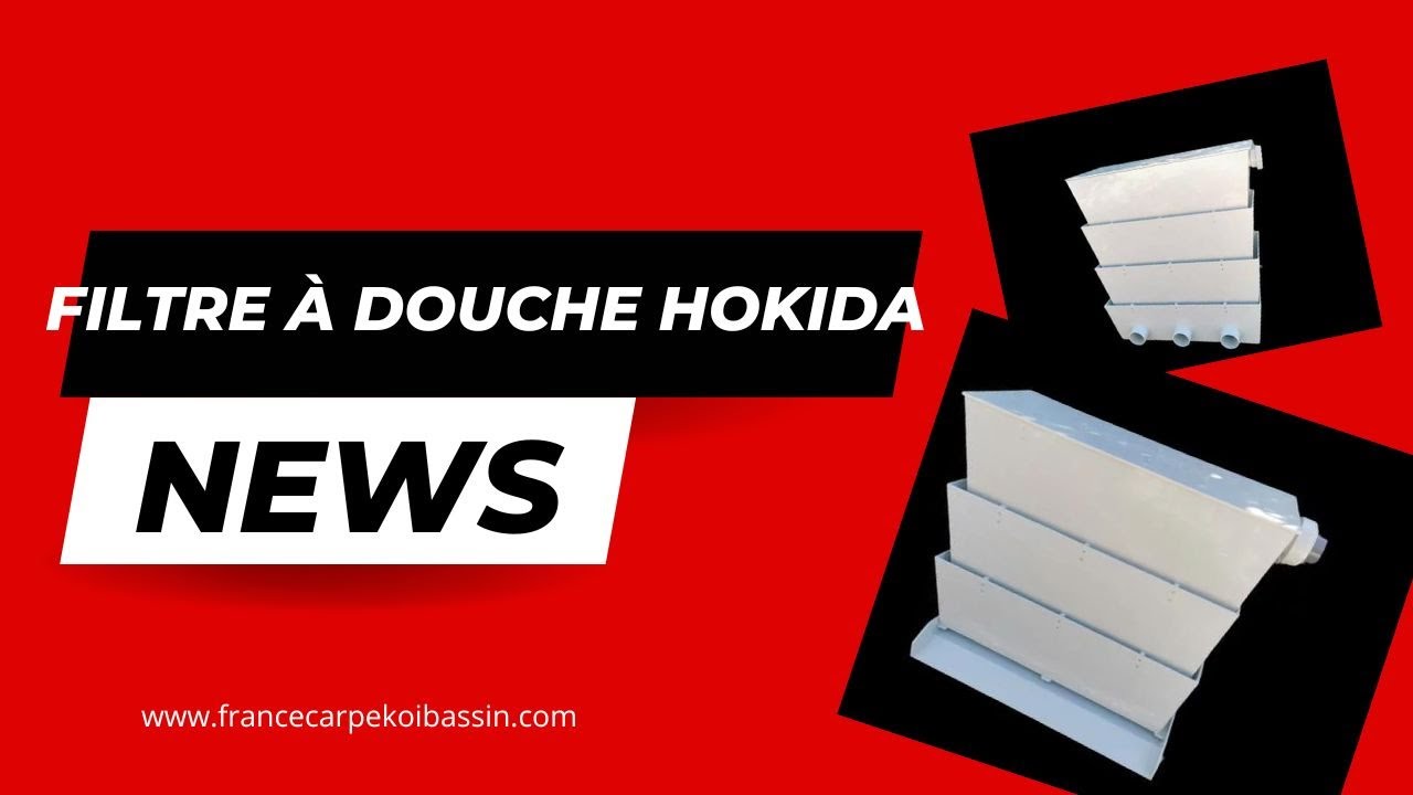 Hokida filtre à douche biologique cascade et tuyaux pour votre bassin.