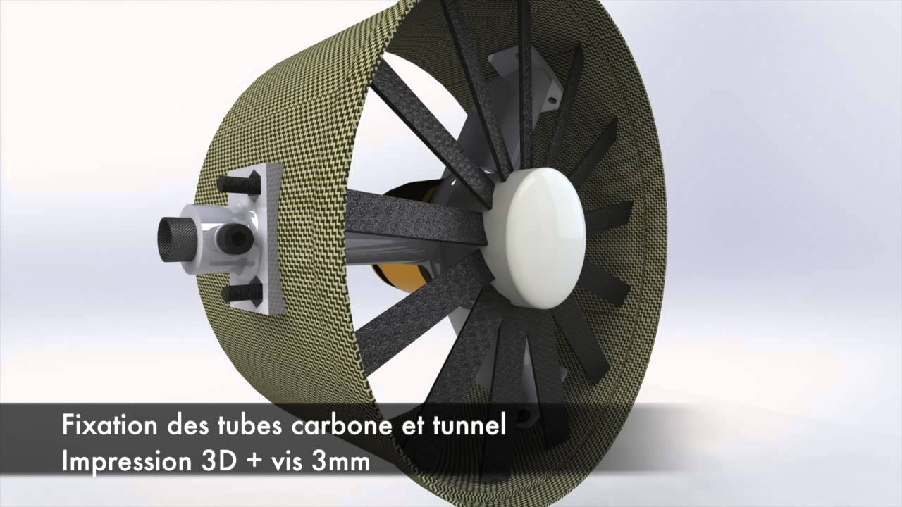 Fenestron hélicoptère RC Gazelle