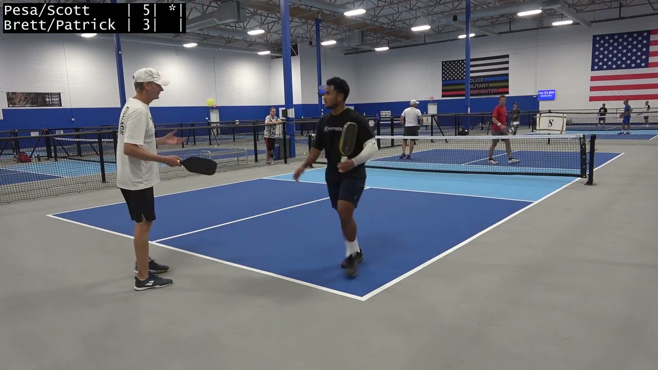 [Gold] Pesa T./Scott F. vs Brett W./Patrick C. (PK Legends Pickleball 2022/08/06)