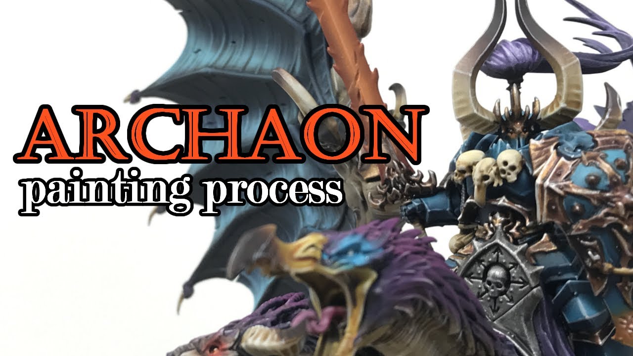Painting Archaon The Everchosen, in Tzeentch theme