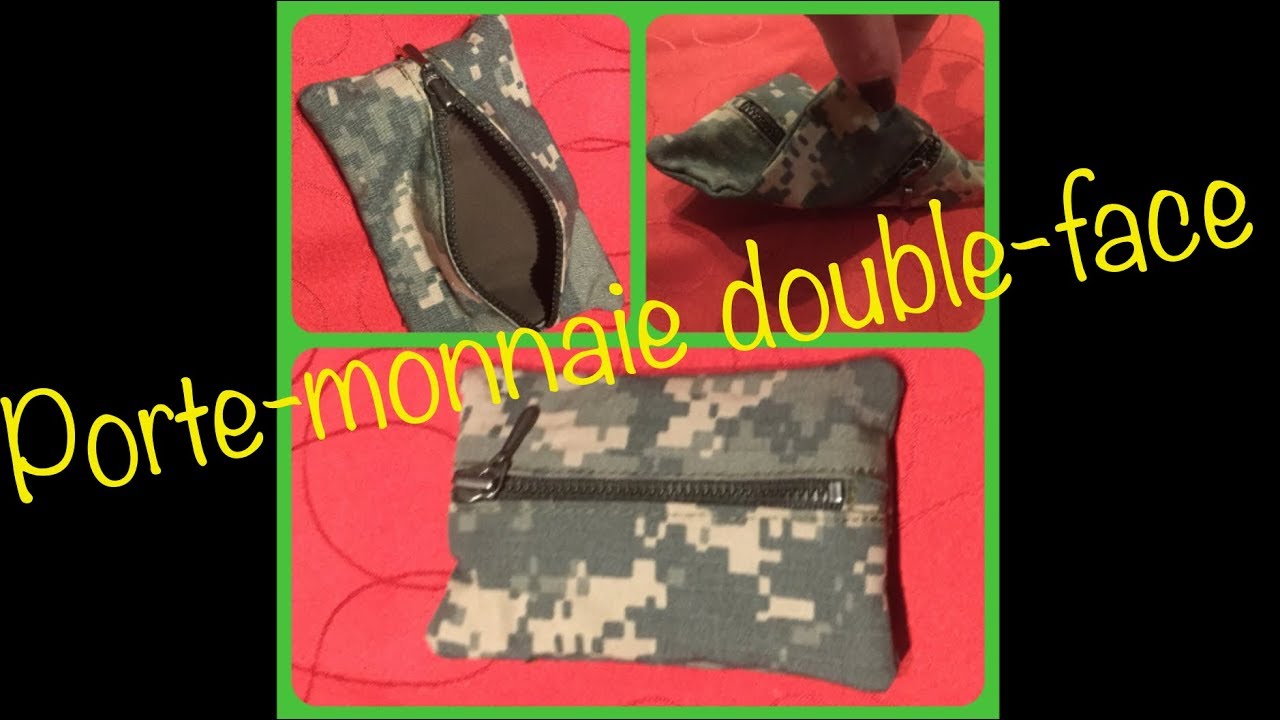 Porte-monnaie double-face, traditionnel DYI COUTURE