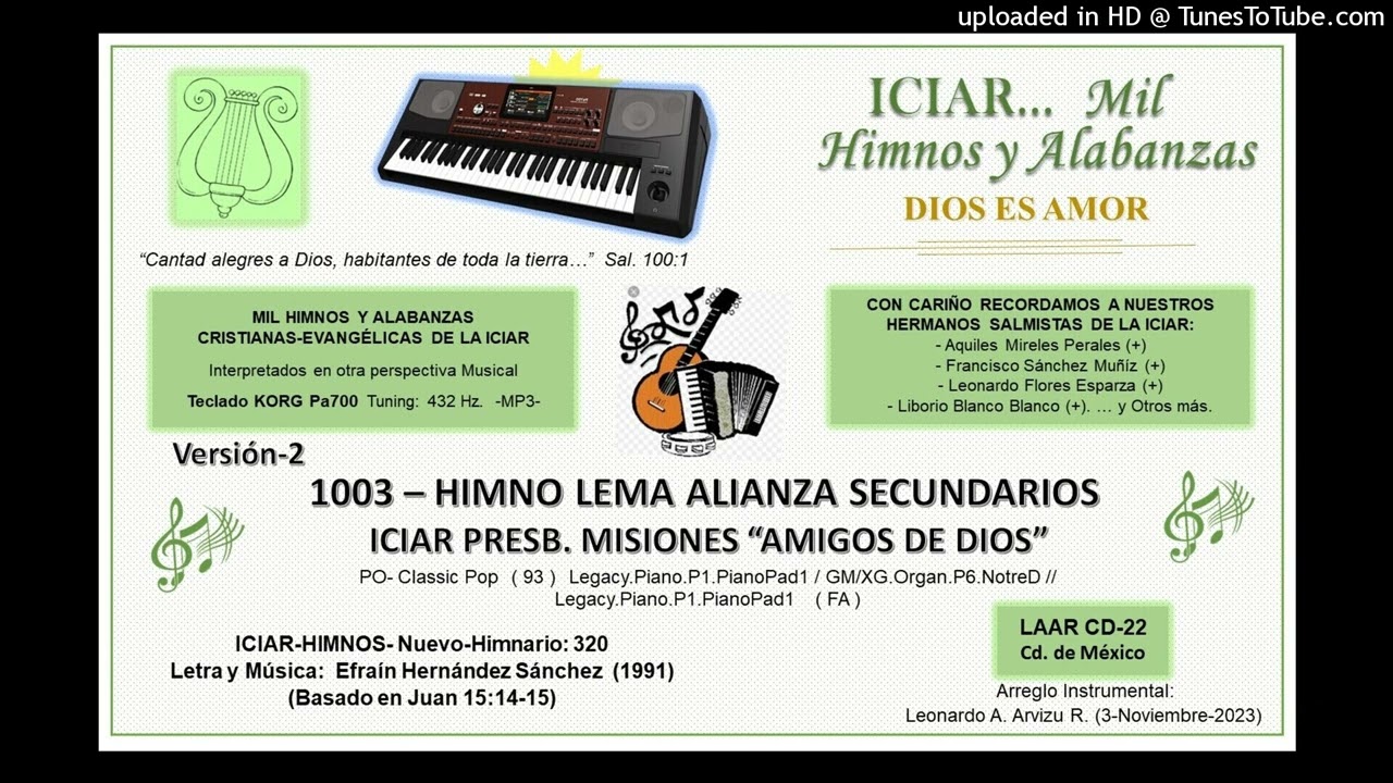 1003 - HIMNO LEMA ALIANZA SECUNDARIOS ICIAR PRESB. MISIONES 