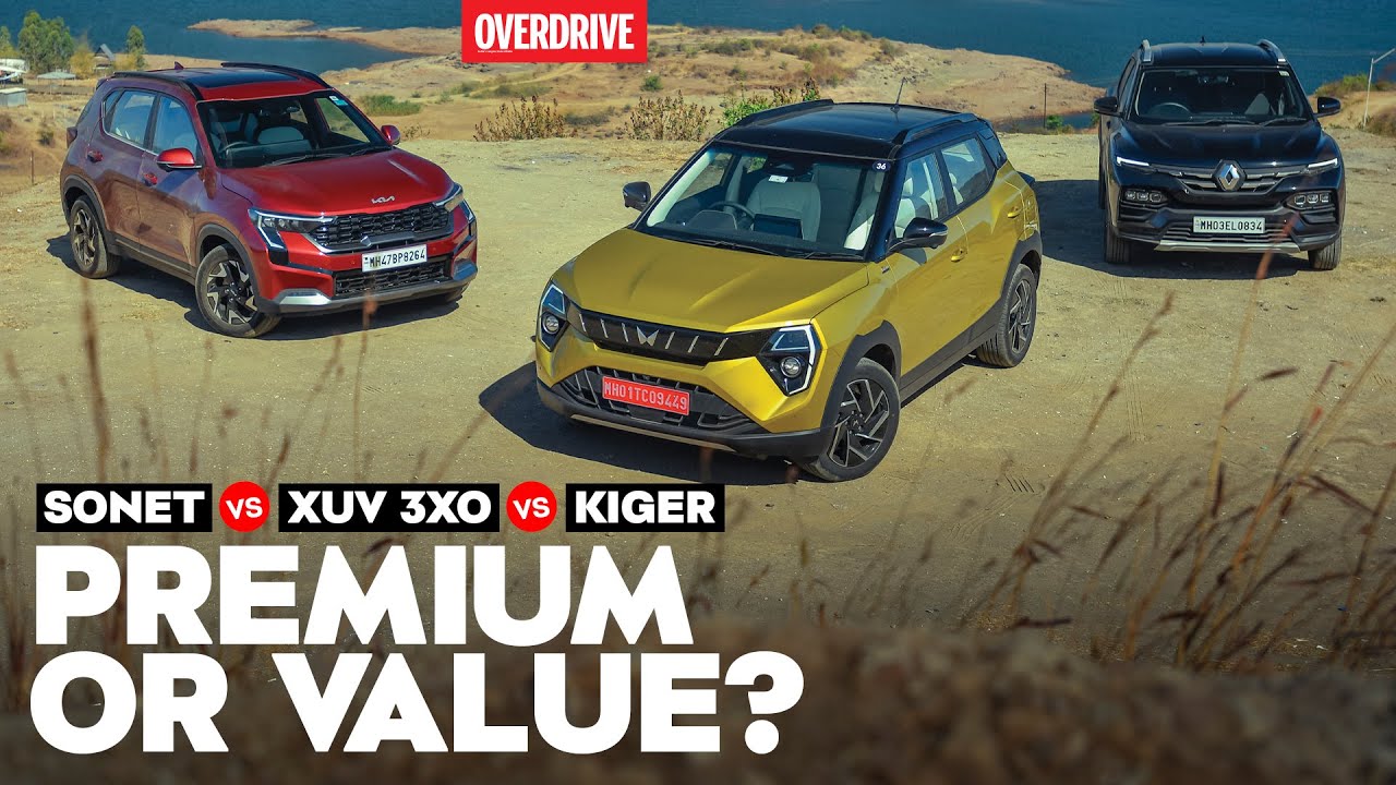 Mahindra XUV 3XO vs Kia Sonet vs Renault Kiger comparison review -  a new order? I  @odmag