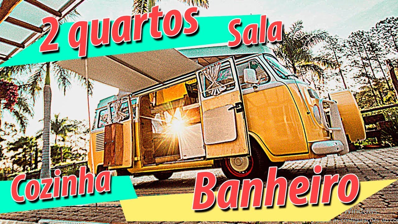KOMBI HOME COMPLETA | TETO POP UP | 2 QUARTOS + BANHEIRO +LAVANDERIA + COZINHA + SALA | Sol*ep1