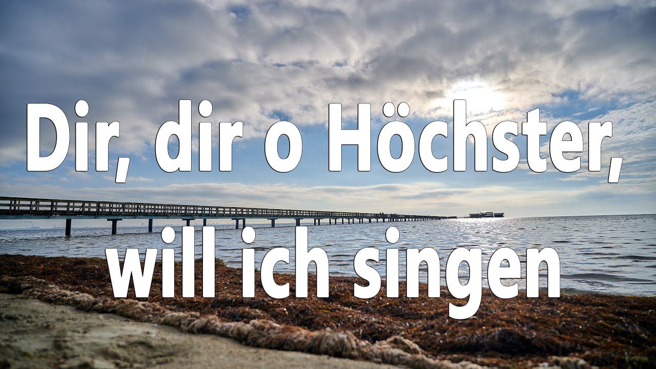 Dir, dir o Höchster, will ich singen (EG 328) - zum Mitsingen mit Text