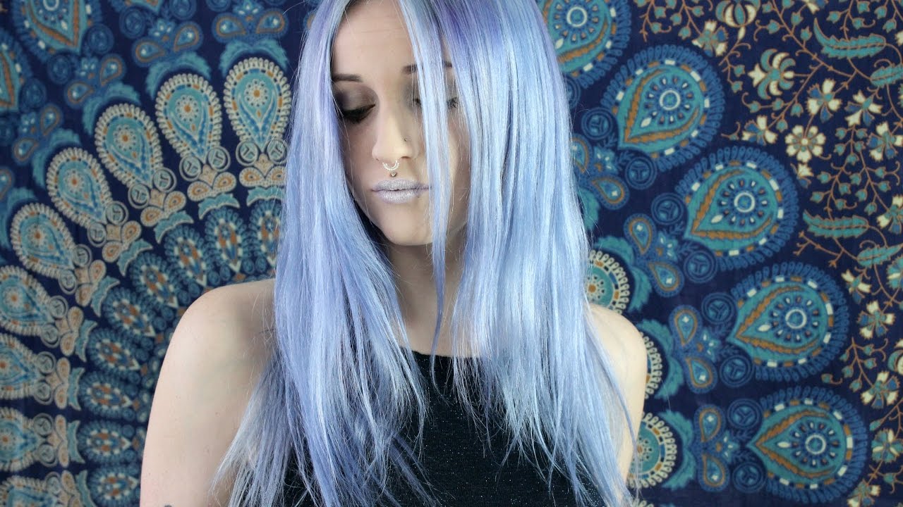 DIY Metallic Blue Hair Color