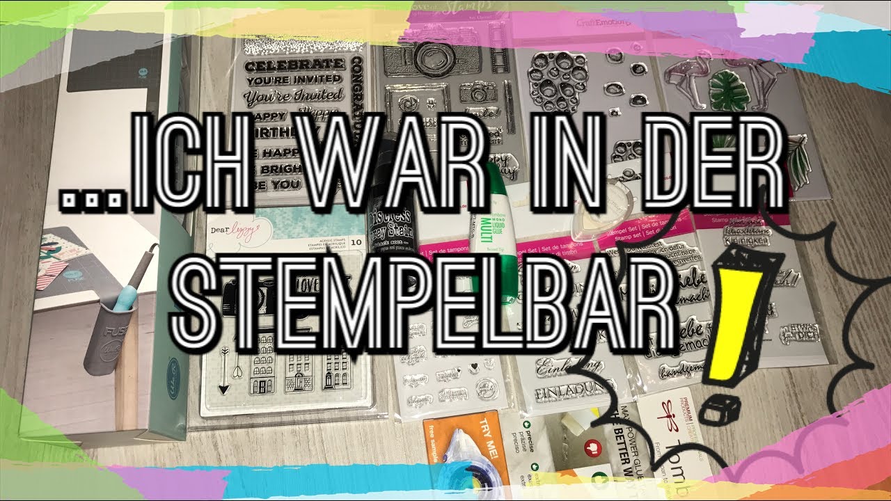 Stempelbar Berlin, Xl Bastel Haul, Fuse Tool, Clearstamps, Tim Holtz, Tombow, Scrapbook, Filofax