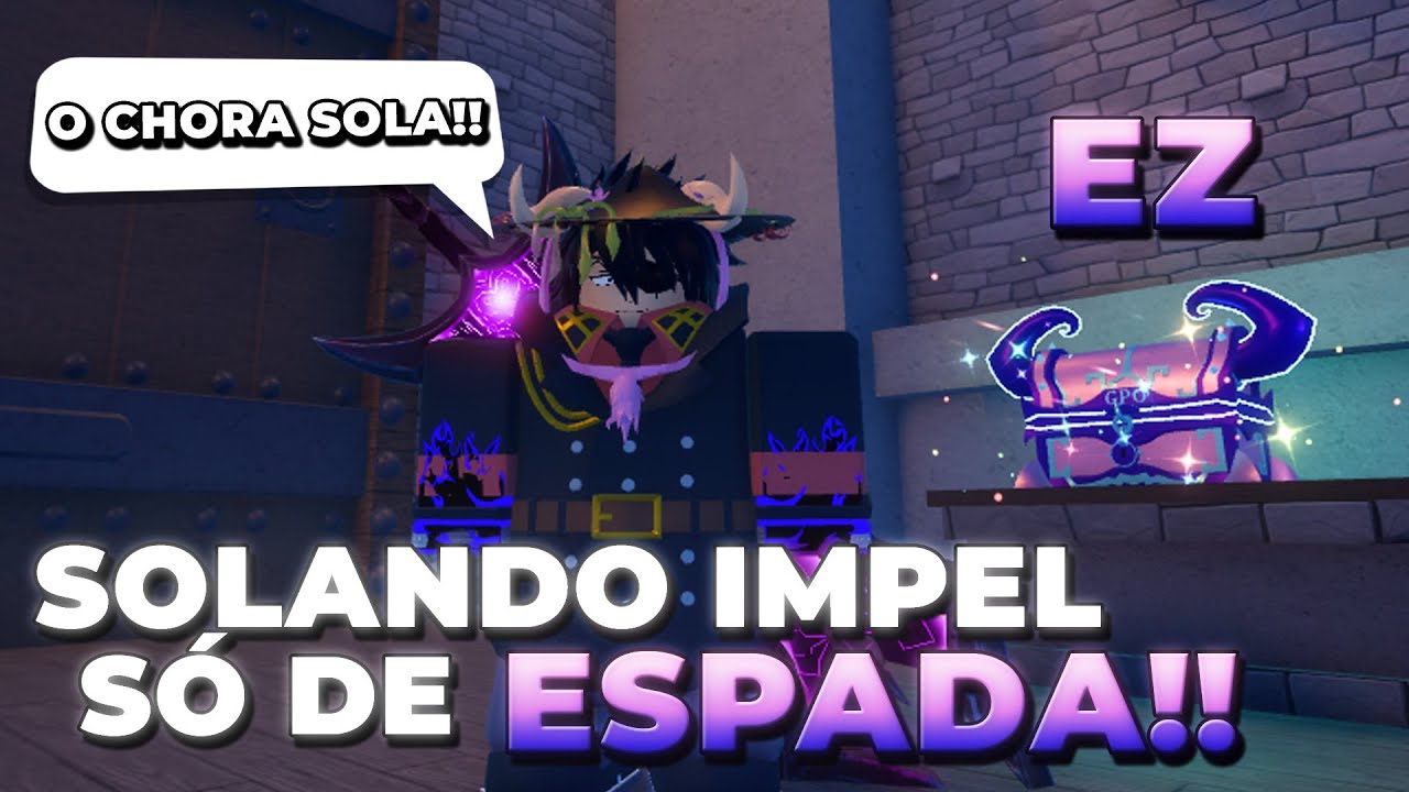SOLANDO IMPEL DOWN SÓ DE ESPADA!! GRAND PIECE ONLINE #impeldown #roblox #gpo #gameplay