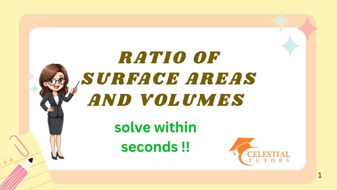 Ratio of surface areas and volumes of 2 spheres || Class 9 || ch 11