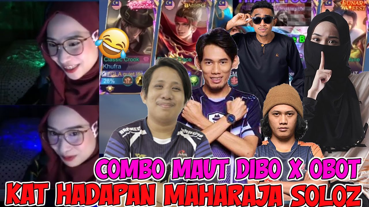 COMBO DIBO X OBOT KAT HADAPAN SOLOZ !! DIBO LIVE FACECAM MLBB
