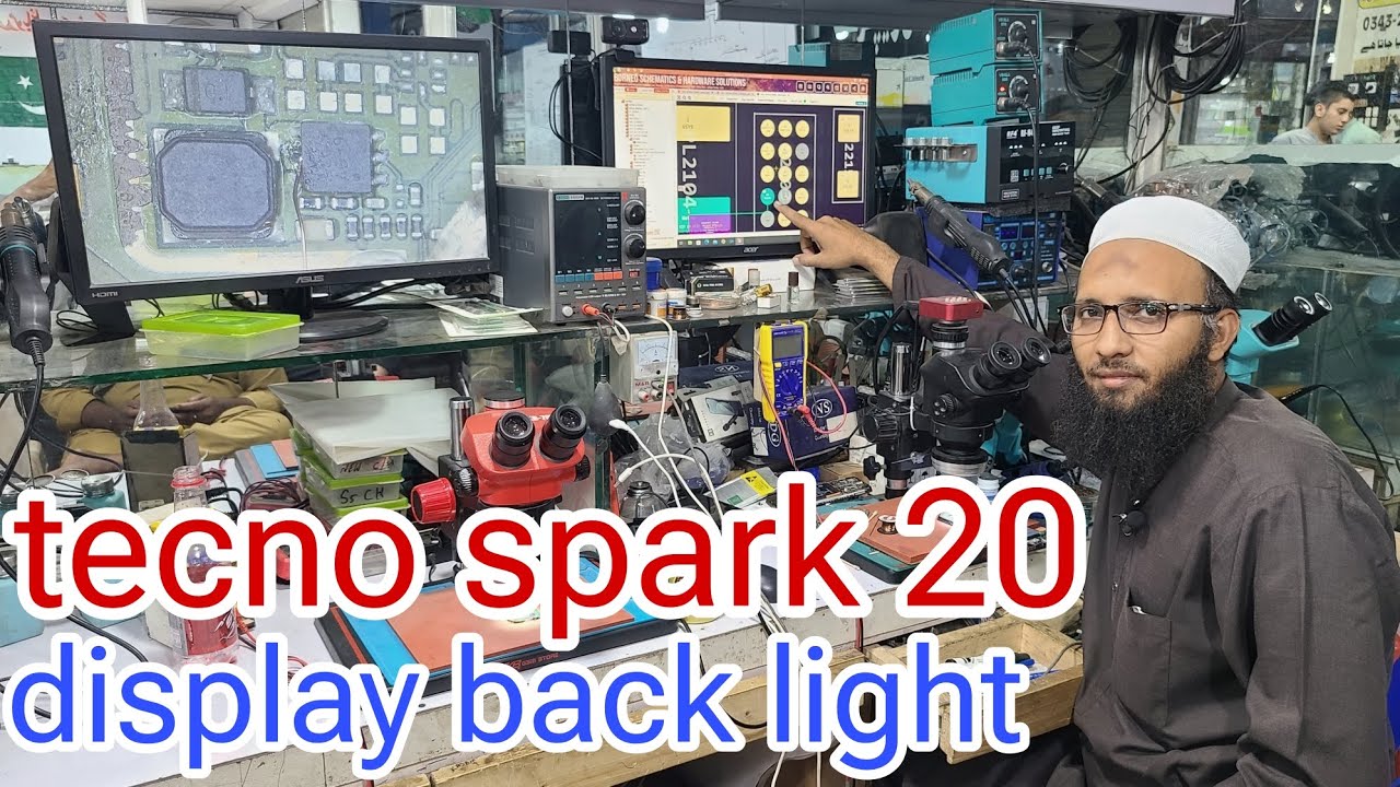 tecno spark 20 display back light💯👍