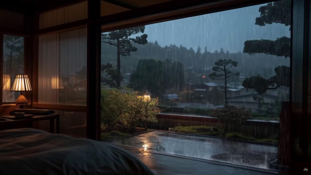 Melt Stress Away: Cozy Rain Sounds for Instant Deep Sleep & Calm Night ASMR Ambience