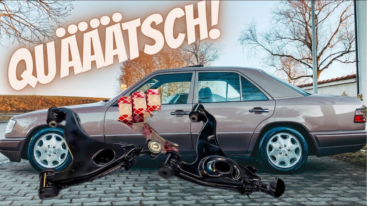 Mercedes W124 QIETSCHT Brutal! | Traggelenk defekt