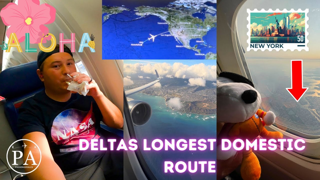 Flying Delta Airlines Longest Domestic Route | Honolulu to New York JFK in Delta One Business Class
