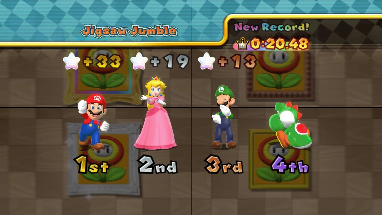 Mario Party 9 - Mario vs Luigi vs Peach vs Yoshi - Bowser Station