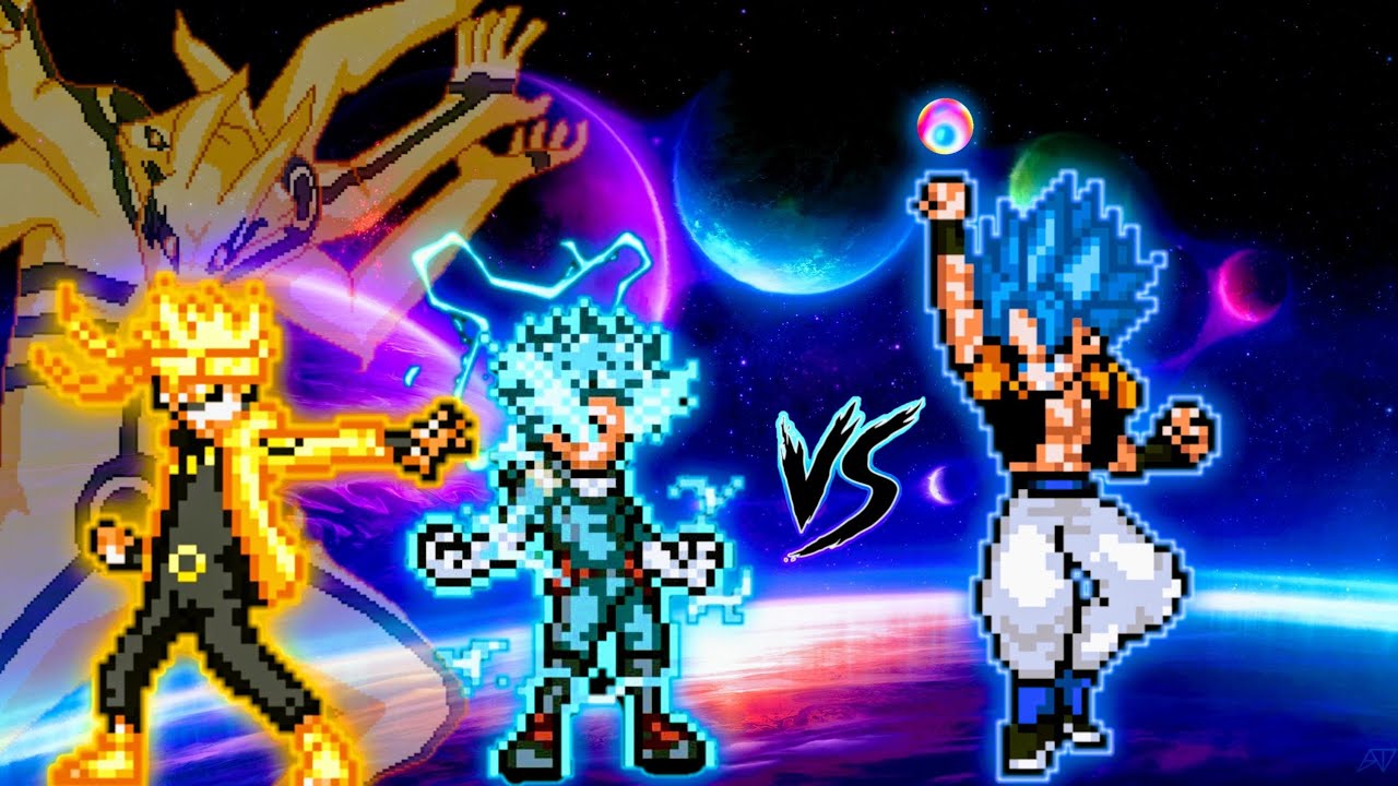 🔥Deku OP(New) & Naruto OP VS Gogeta OP(All Form) in Jump Force Mugen