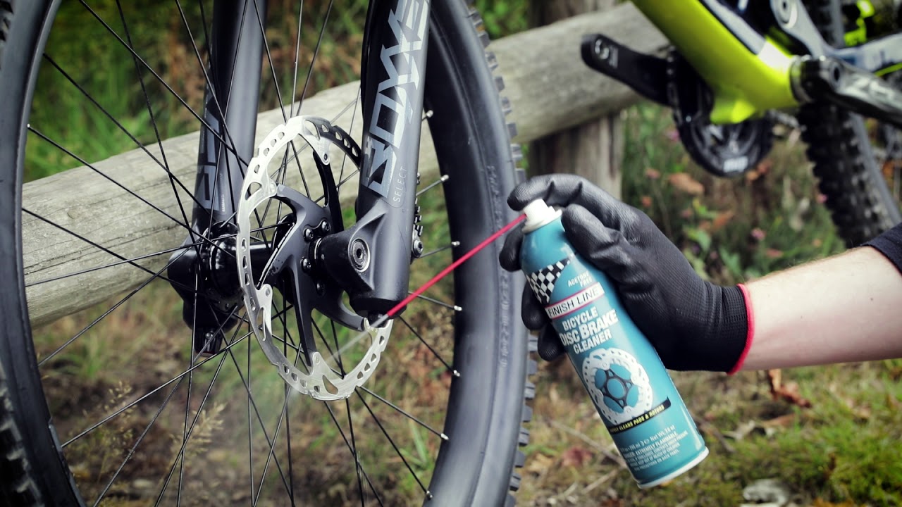 Preventing Bicycle Brake Squeal: Finish Line - Bicycle Disc Brake Cleaner