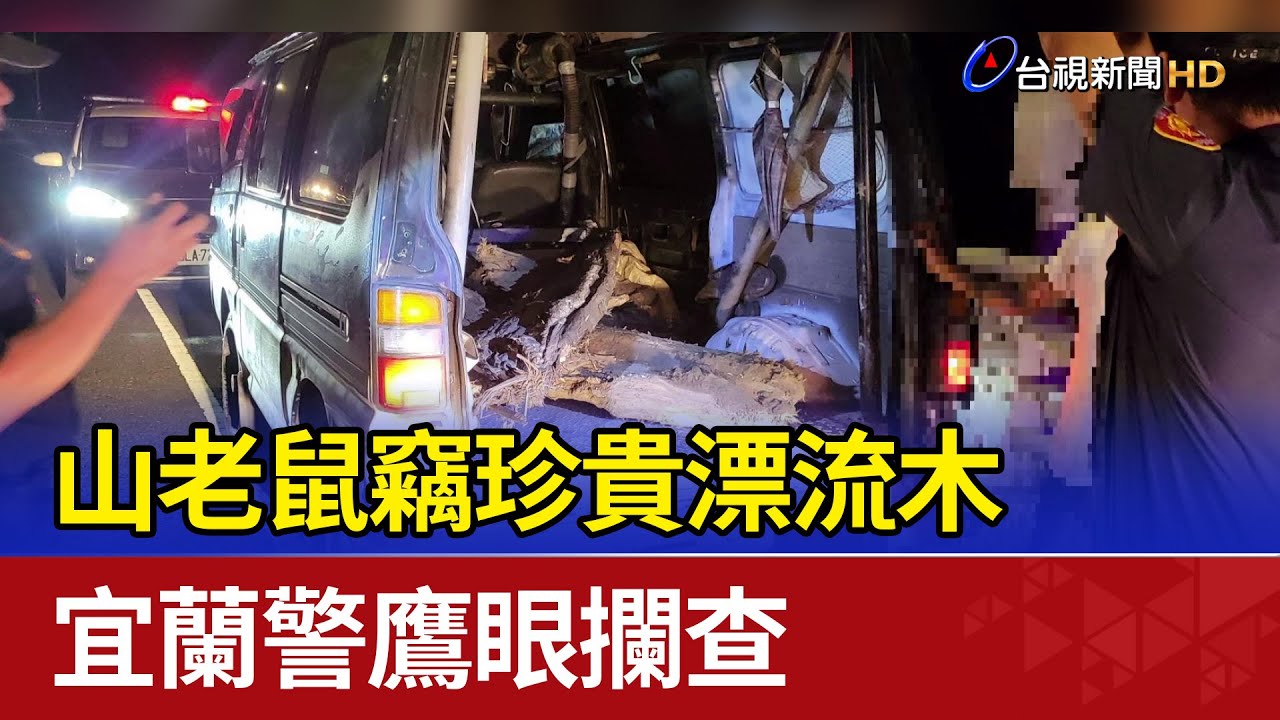 山老鼠竊珍貴漂流木 宜蘭警鷹眼攔查