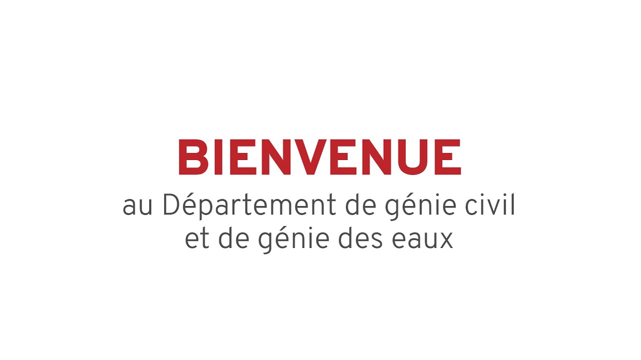 Génie civil et génie des eaux : Gestion des infrastructures et de l’eau